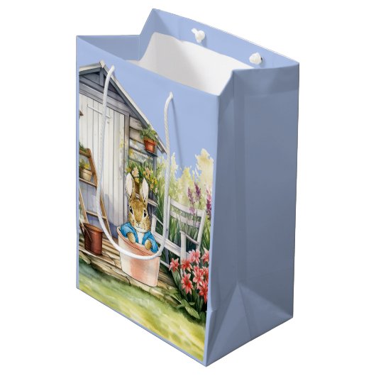 Peter de Konijn Tuinschuur Medium Cadeauzakje (Voorkant Gekanteld)