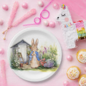Peter de Konijn tuinschuur Papieren Bordje (Feest)