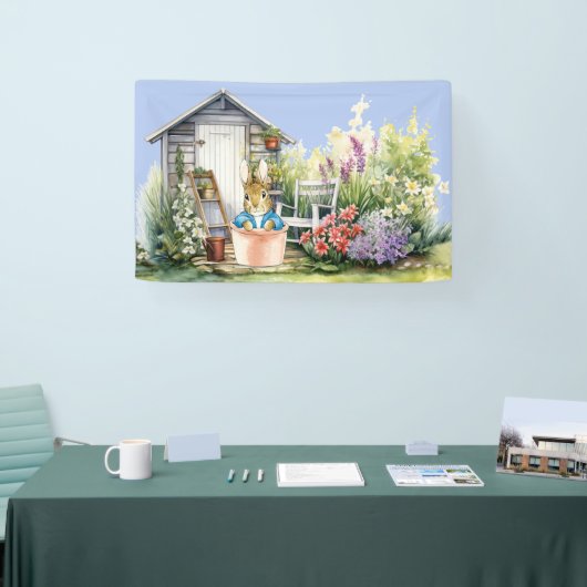 Peter de Konijn Tuinschuur Spandoek (Beurs)