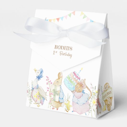 Peter de Konijn Verjaardagsparade Bedankdoosjes (Voorkant Zijde)