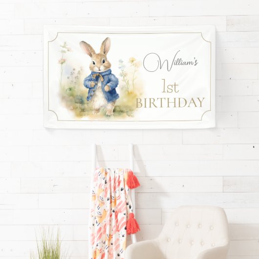 Peter de Konijn Waterverf Verjaardag Spandoek (Insitu)