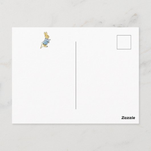 Peter de Konijn Wildflower Baby shower Briefkaart (Achterkant)