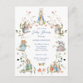 Peter de Konijn Wildflower Baby shower Briefkaart (Voorkant)