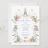 Peter de Konijn Wildflower Baby shower Kaart (Voorkant)