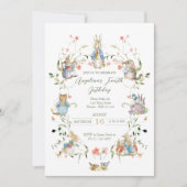 Peter de Konijn Wildflower Verjaardag Kaart (Voorkant)