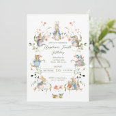 Peter de Konijn Wildflower Verjaardag Kaart (Staand voorkant)