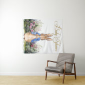 Peter de Konijn zijn tuin Baby Shower Achtergrond Wandkleed (In Situ (horizontaal))