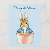 Peter de Konijn zit in een pot Briefkaart (Voorkant)