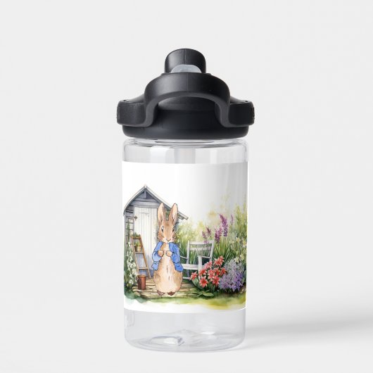 Peter de konijnenbloementuin waterfles (Achterkant)