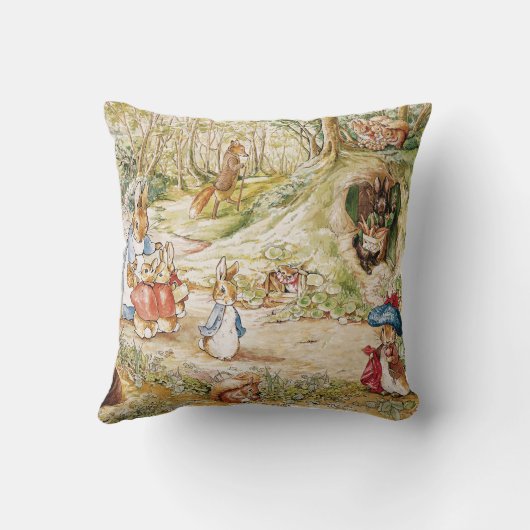 Peter de Konijnenbos Vrienden Kussen (Achterkant)