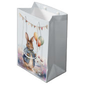 Peter de konijnenbundels en ballonnen medium cadeauzakje (Voorkant Gekanteld)