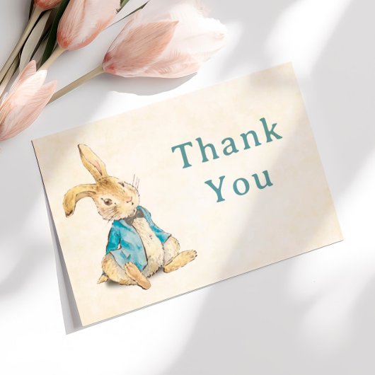 Peter de Konijnenjongen Baby shower Dank je Bedankkaart