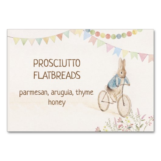 Peter de Konijnenkonijn Geslacht Neutraal Buffetvo Kaart (Voorkant)