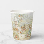 Peter de Konijnentuin Verjaardag Papieren Bekers (Achterkant)