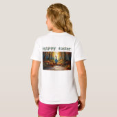 Peter de Paashaas met Easter Egg Basket T-shirt (Achterkant volledig)