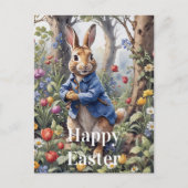 Peter de Paaskonijn Gelukkig Pasen Feestdagenkaart (Voorkant)