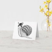 Peter de slak kaart (Gele Bloem)