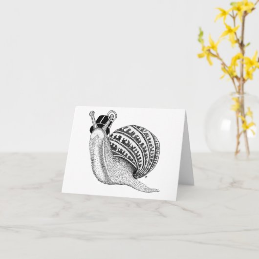 Peter de slak kaart (Gele Bloem)