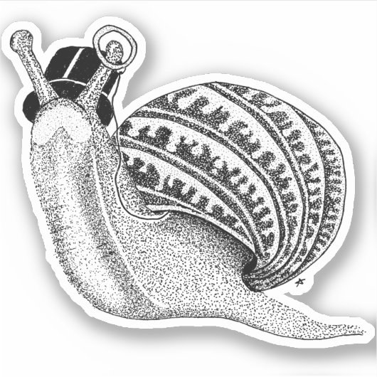 Peter de slak sticker (Voorkant)