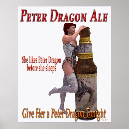 Peter Dragon Ale voor ze slaapt Poster (Voorkant)