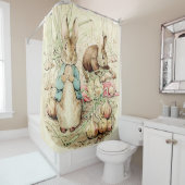 Peter en Benjamin verzamelen uien door Beatrix Pot Douchegordijn (In situ)