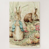 Peter en Benjamin verzamelen uien door Beatrix Pot Legpuzzel (Verticaal)