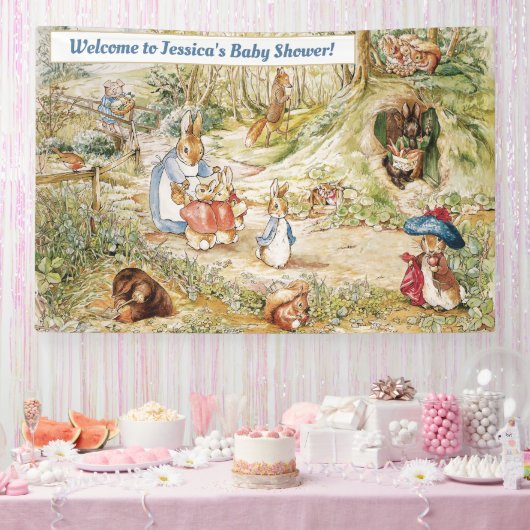 Peter en Bos Vrienden Banner (Feest)