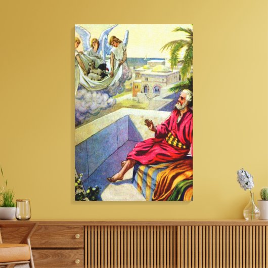 Peter en de Romeinse kapitein Wrapped Canvas (Insitu (Woonkamer))