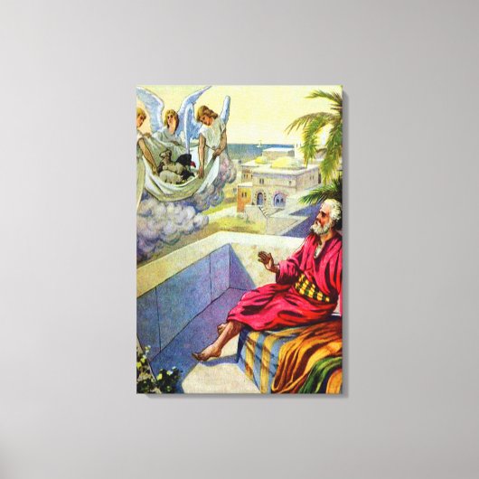 Peter en de Romeinse kapitein Wrapped Canvas Afdruk (Voorkant)