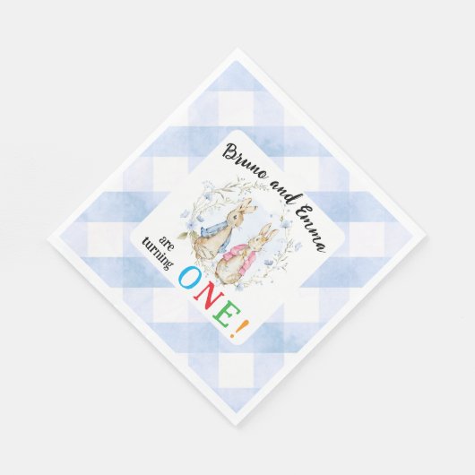 Peter en Flopsy worden één Servet (Hoek)