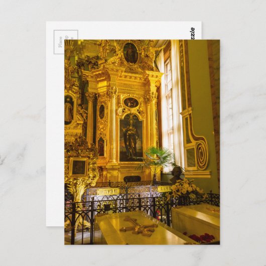 Peter en Paul Fortress Sint-Petersburg Rusland Briefkaart (Voorkant / Achterkant)