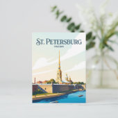 Peter en Paulvesting Rusland Briefkaart (Staand voorkant)
