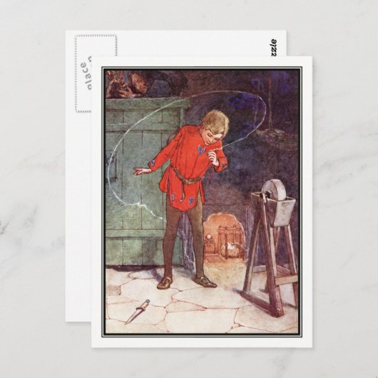 Peter en Tinker Bell van Alice B. Woodward Briefkaart (Voorkant / Achterkant)