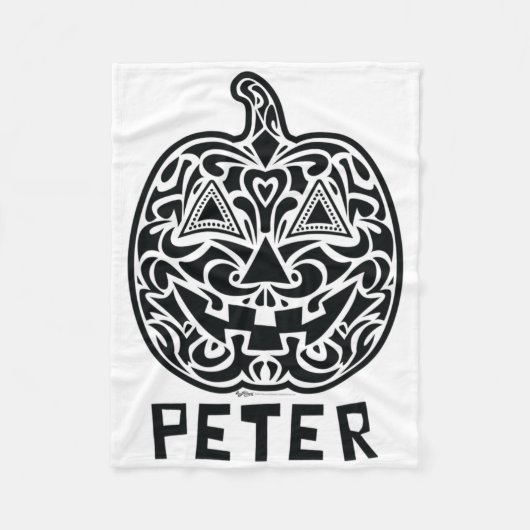 Peter Halloween Sugar Skull Design Fleece Deken (Voorkant)