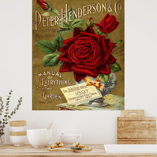 Peter Henderson & Co. Garden Catalog AD Poster (Keuken)