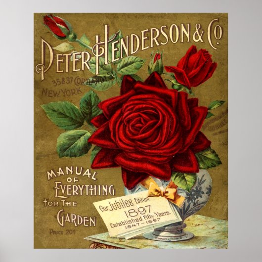 Peter Henderson & Co. Garden Catalog AD Poster (Voorkant)