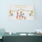 Peter het konijn 1e Verjaardag banner (Beurs)