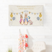 Peter het konijn 1e Verjaardag banner (Insitu)