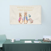 Peter het konijn 1e Verjaardag banner (Beurs)
