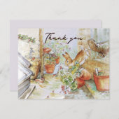 Peter het konijn bedankkaart (Voorkant / Achterkant)