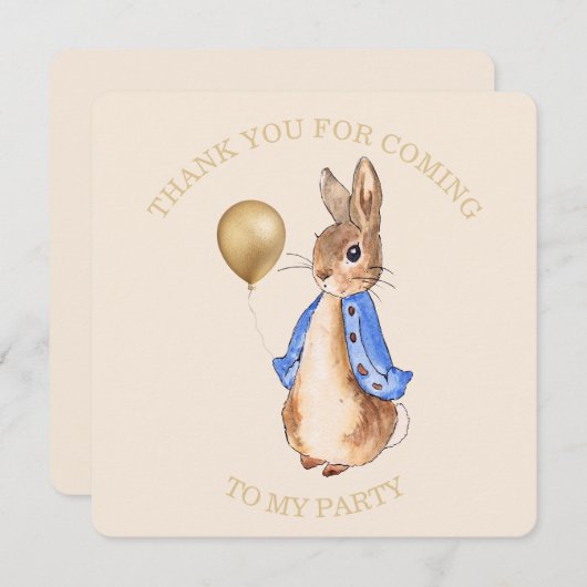 Peter het Konijn Bedankt dat je naar mijn feestje  (Voorkant / Achterkant)