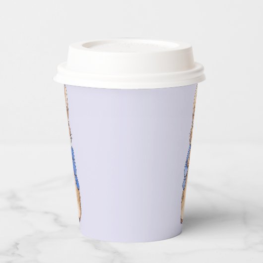 Peter het Konijn Blowing Witte Bubble Gum Papieren Bekers (Links)