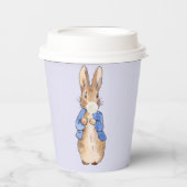 Peter het Konijn Blowing Witte Bubble Gum Papieren Bekers (Voorkant)