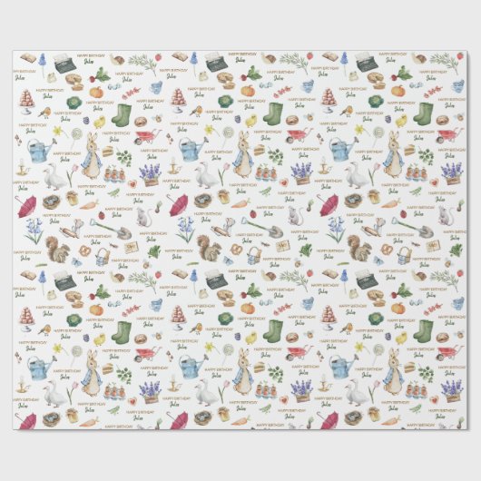 Peter het Konijn Cadeaupapier (Vlak)