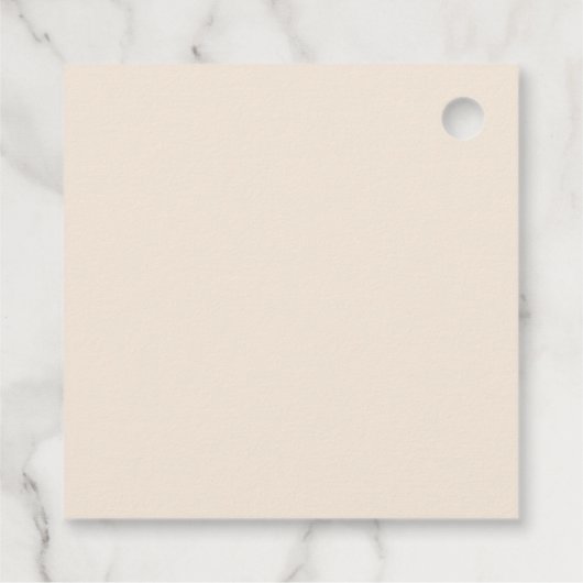 Peter het Konijn Dank je Beige Bedankjes Labels (Achterkant)