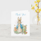 Peter het konijn Dank u Kaart (Gele Bloem)