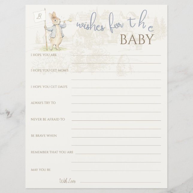 Peter het Konijn Een konijn Beatrix wenst Baby (Voorkant)