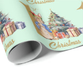 Peter het konijn eerste kerst cadeaupapier (Rol Hoek)