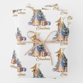 Peter het konijn eerste kerst inpakpapier vel (In situ)