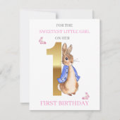 Peter het konijn Eerste verjaardagsgroet (Voorkant)